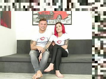 Czech tattooed couple will show their favorite sexual positions