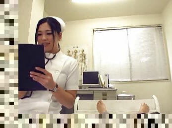 Japanese nurse shows her patient the best time ever