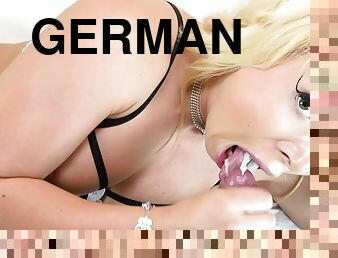 German blonde bunny teen get amateur anal and ass to mouth POV