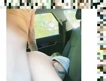 OnlyFans New hottest couple , Serving Dick for lunch break in the car fucking babymommas wet pussy