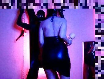 Mistress Eva Latex Big Ass Milf Play a Slave In Gas Mask BDSM Goddess Kink Fetish Femdom Dominatrix