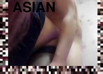 asian, menghisap-zakar, ladyboy, thai, filipina, putih, meghisap