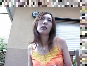 POV video of cute Japanese girl Noa Tsukishima giving a blowjob