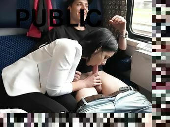 Foursome Sex In Public Train