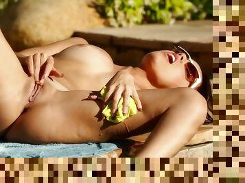 sunbathing and self-stimulation - dillion harper