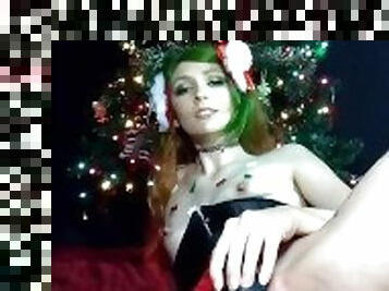 Mean Scene Mistress Degrades a Loser Bitch Boy at a Christmas Party - XXXMAS