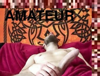 Sam Samuro - Masturbating my Hard Virgin Dick with Aheago Faces and Cumshot