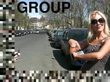 Curvaceous blonde girls get fucked by their new friends