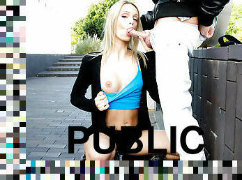 Blonde, Portuguese and Ready For Action - PublicInvasion