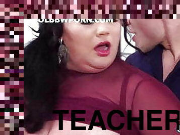 veľké-prsia, učiteľ, bbw, jebanie, tvrdé