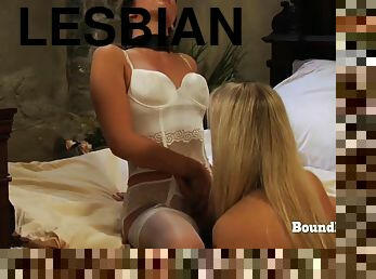 Disappeared On Arrival: Submissive Lesbian Slave Kneeling In Front Of Horny Mistress