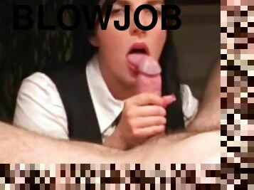 Lipstick blowjob