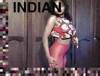 Indian sweetheart trying different lingerie