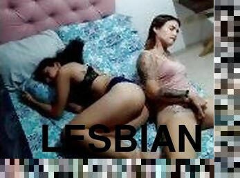 mastubasi, orgasme, vagina-pussy, lesbian-lesbian, remaja, permainan-jari, seorang-diri