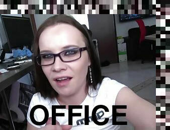 WendymoonX - Secret sex in the office behind working college who didnt know