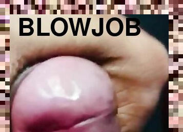 Blow job close up big dick