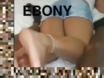 ebony sexyy toes footjob