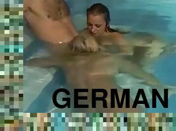 Anna Lena Blum Threesome at pool