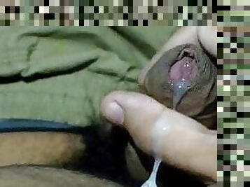 Small Indian uncut penis cum 007