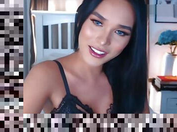 Pretty Filipina Shemale Masturbating