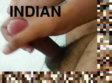 Indian boy masturbates big cock