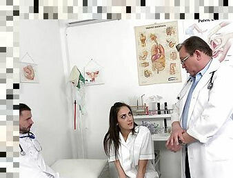 Adam Black & Miky Love in Inexperienced Doctors Fucked On Practice - Porncz