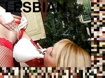 kencing, lesbian, xmas