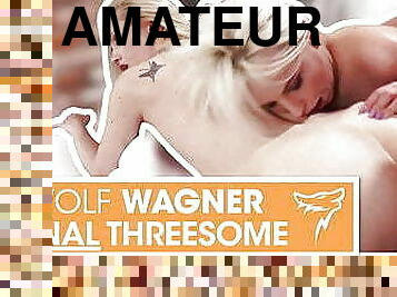 Hot anal threesome fuck with 2 blonde chicks! wolfwagner.com