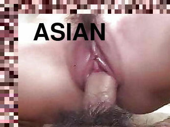 asiatisk, store-pupper, pussy, stor-pikk, cfnm, stram, juicy