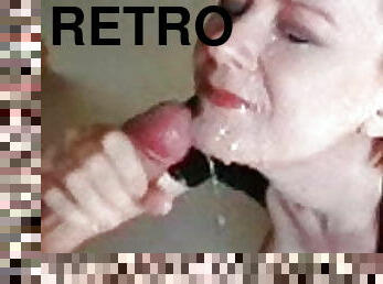 retro redhead facial