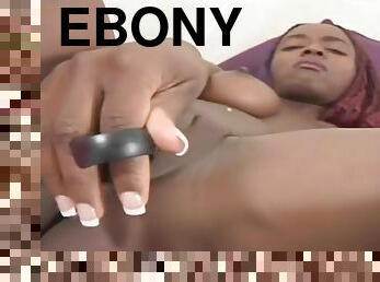 Ebony Teen Britney Siren finger fucking herself
