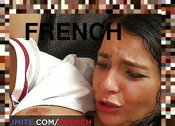 Anal pleasure for French brunette Sophia Laure with big tits