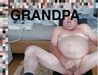 grandpa cum on webcam