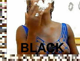 travesti, siyahi-kadın, zenci, güzel, sigara-içme
