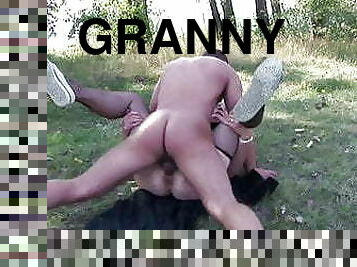 Countryside granny gets dentures and mouth fucked