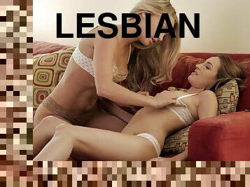 Lots of licking and fingering with two glamorous lesbian chics