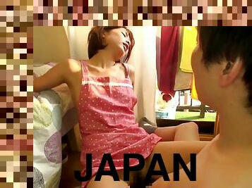 Salacious Japanese cowgirl sits on a stiff cock after getting fingered