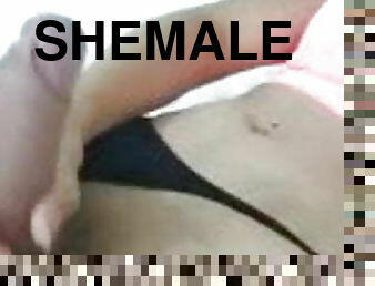 Shemale masturbating 