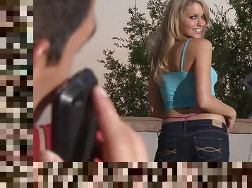 Doggy style love making scene with alluring blonde Mia Malkova