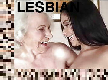 Old 84yo and young 21yo lesbian 