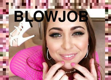 Splendid Riley Reid Serves Two Yummy Blowjobs In A POV Video