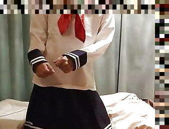 Japanese Crossdresser Kantai Collection Cosplay Masturbation