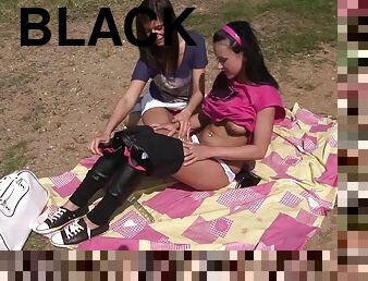 Scrumptious Angelica Black And Megan Have A Lesbian Picnic