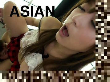 asiatique, chatte-pussy, hardcore, japonais, couple, doigtage