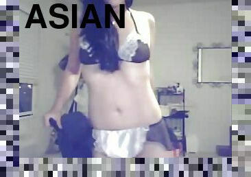 Beautiful Asian In Lingerie Teasing On Cam