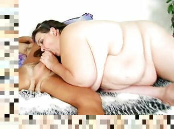 A Mexican fella is banging this horny BBW lady