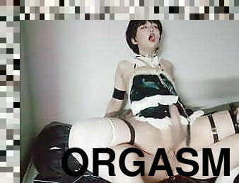 asiatisk, orgasme, mager, amatør, anal, bøsse, par, koreansk