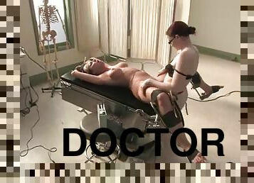 strapon, doktor, bdsm, rob, plavuše, podmuklo, ropstvo, bolnica, dominacija, femdom