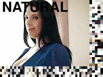 Angela White&#039;s big natural tits take over