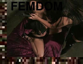 Eva Angelina and Regan Reese have BDSM fun in a jail